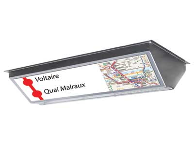 Enseigne d'information pour bus